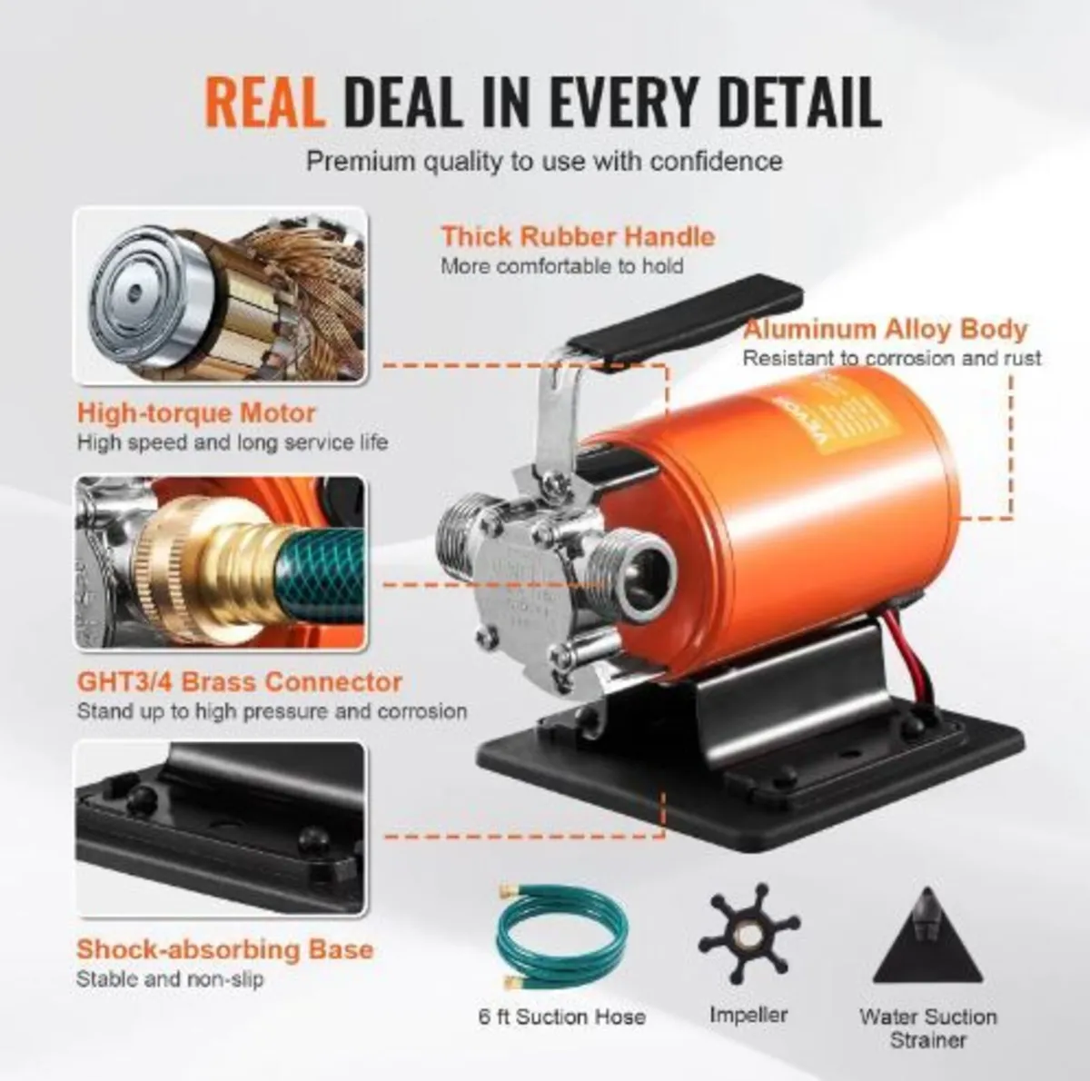 Water Transfer Pump, 12V - Image 2