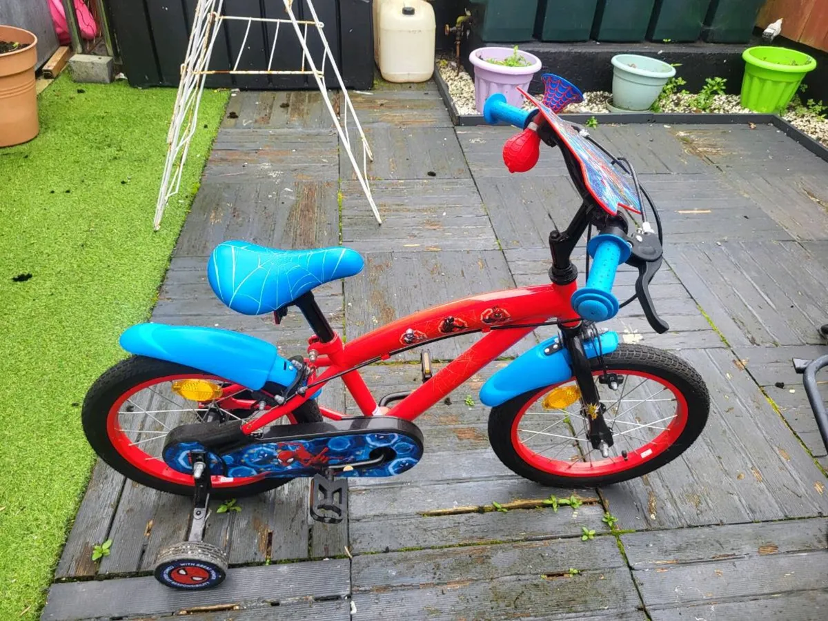 SpidermanBike and little trikes truck with to cars - Image 1