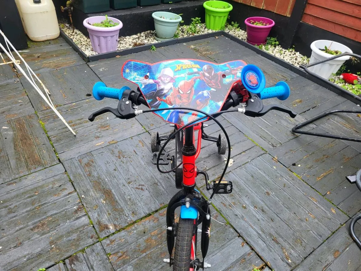 SpidermanBike and little trikes truck with to cars - Image 2
