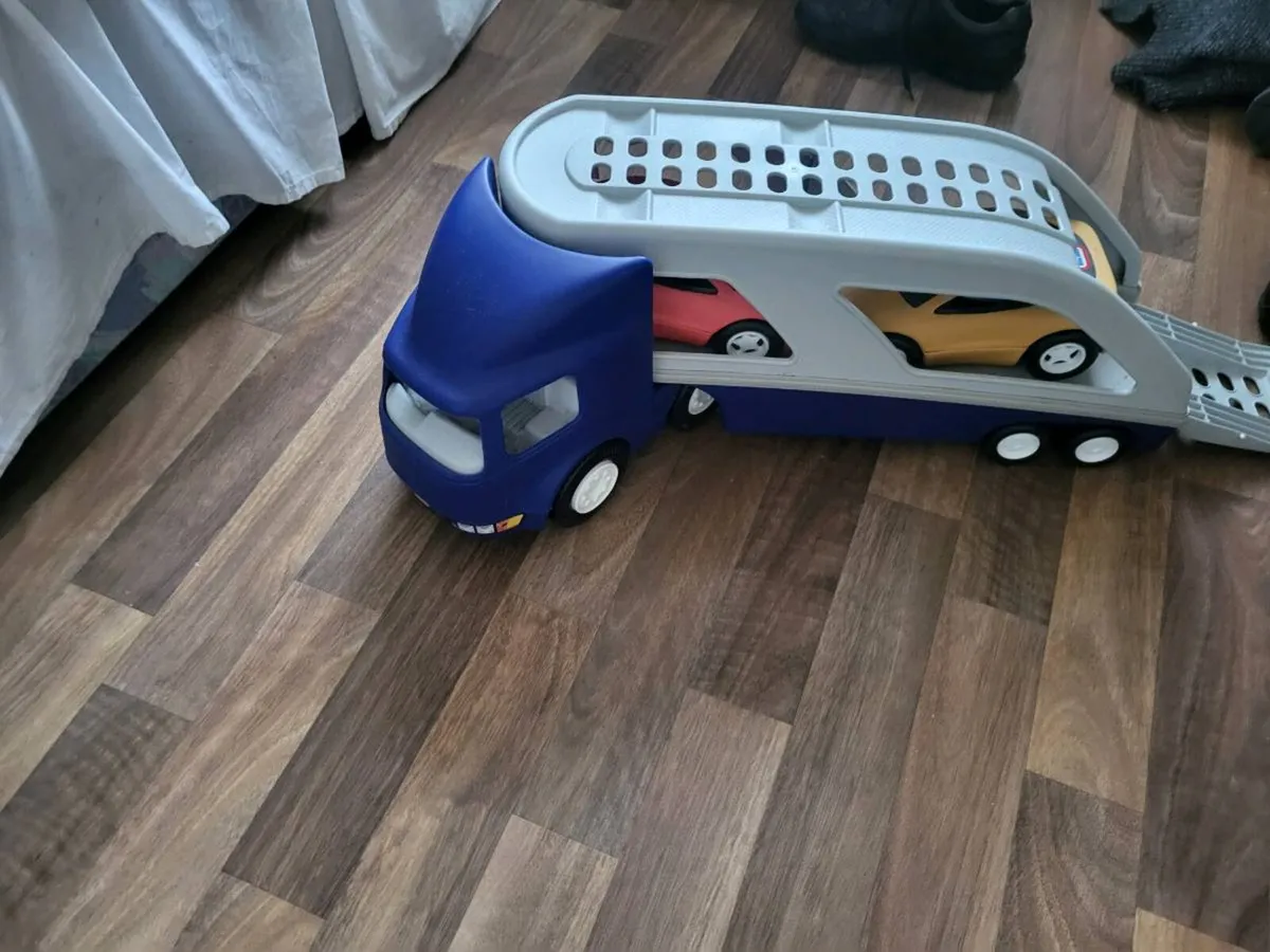 SpidermanBike and little trikes truck with to cars - Image 3