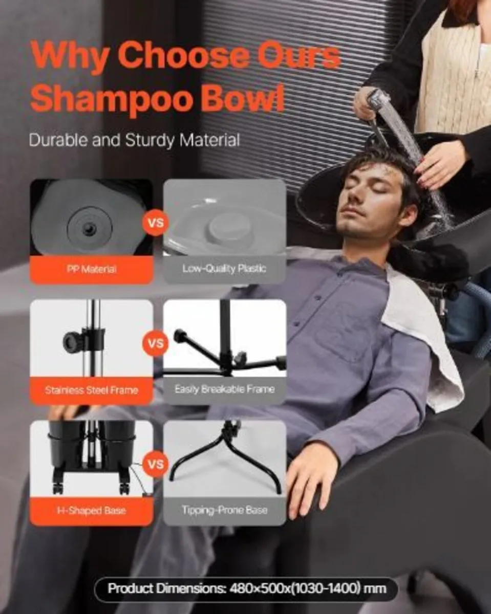 Portable Shampoo Bowl, Shampoo Sink - Image 2