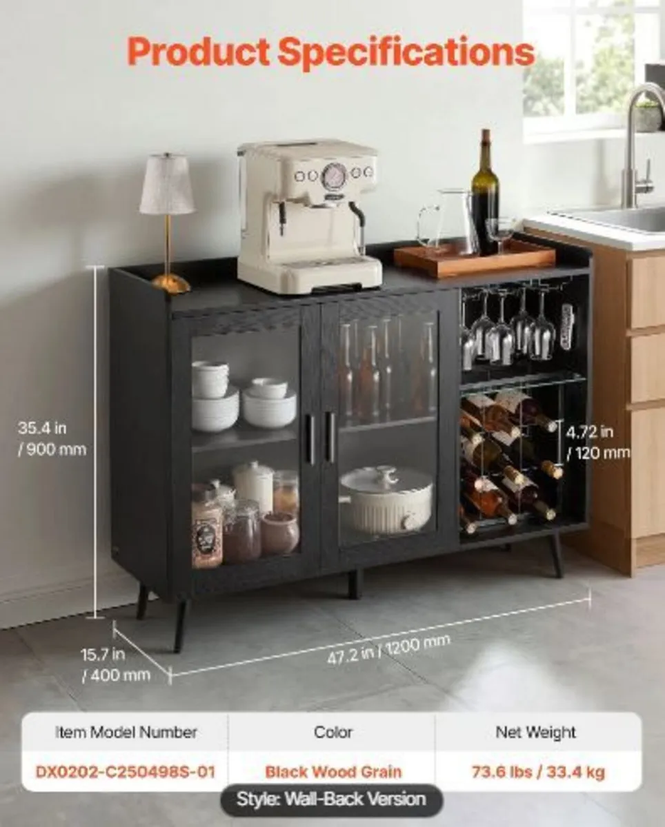 Wine Cabinet, Coffee Bar Cabinet - Image 2