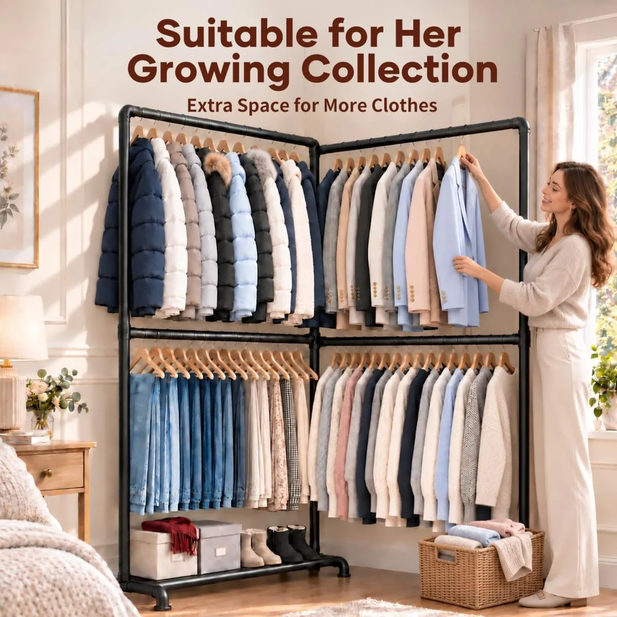 Heavy Duty Clothes Rail for Families Or Homes - Image 4