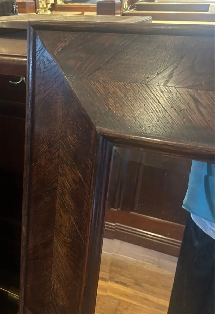 Large mirror with hardwood timber frame 1800 x 1200mm - Image 2