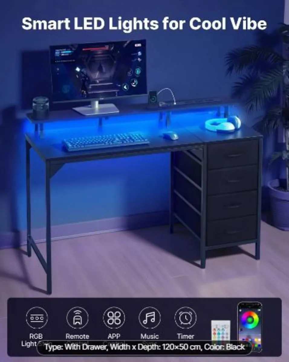 120 cm Computer Desk - Image 2