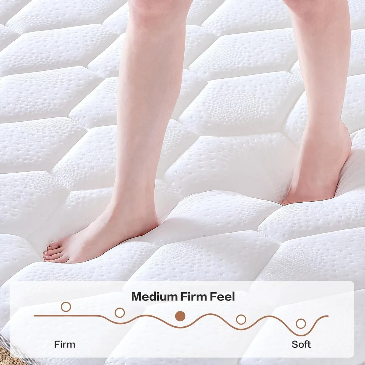Mattresses 10 Inch Hybrid Memory Foam Bed Mattress - Image 4