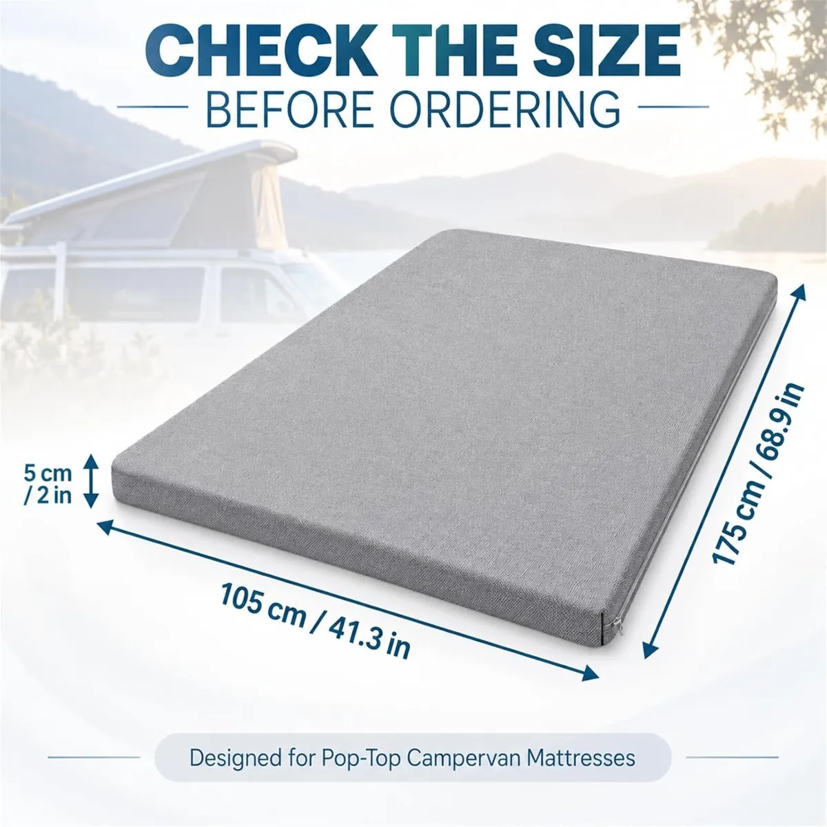 Mattress for Vw T5 T6 California Ford Transit - Image 2