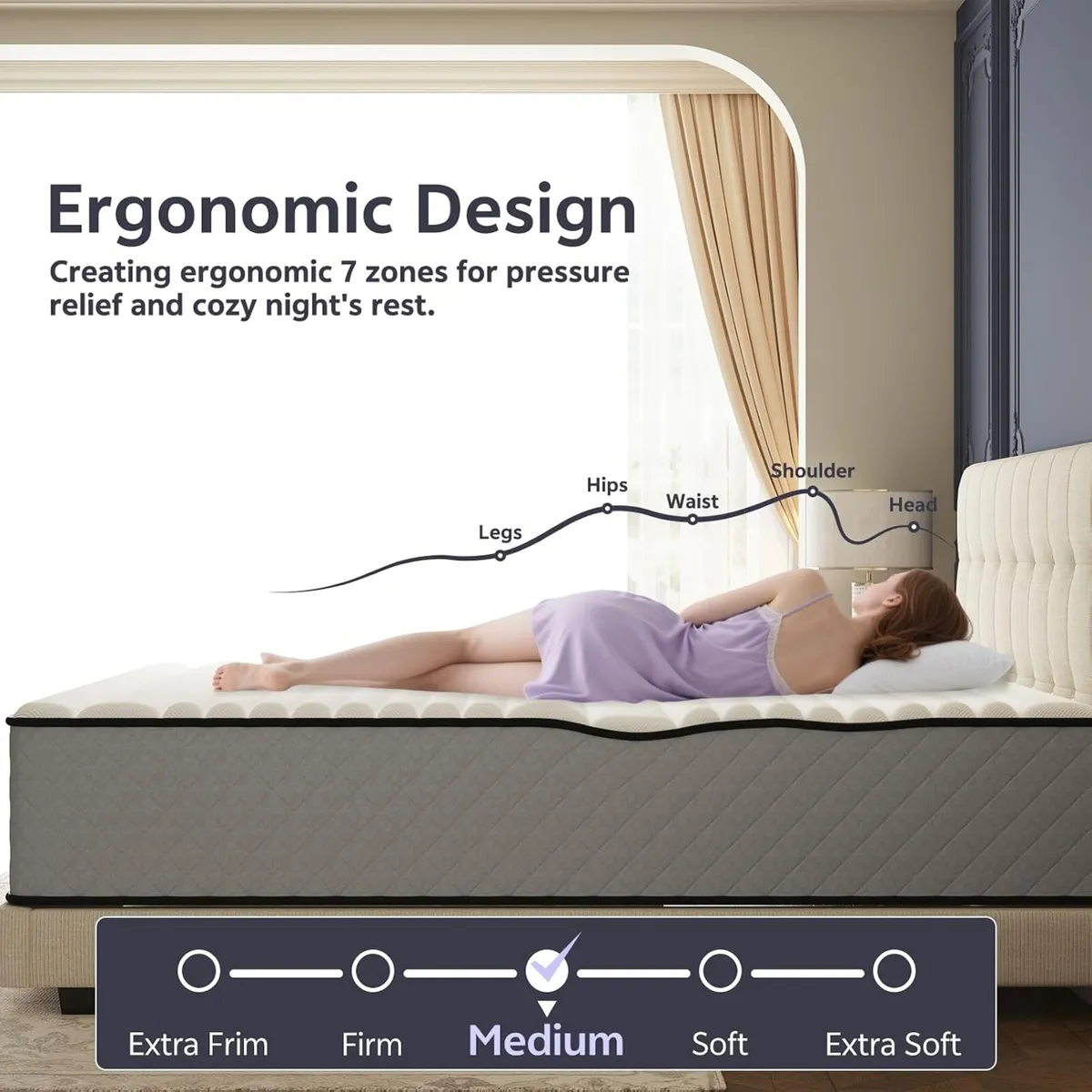 Hybrid King Size Mattresses 5FT Medium Firm - Image 4