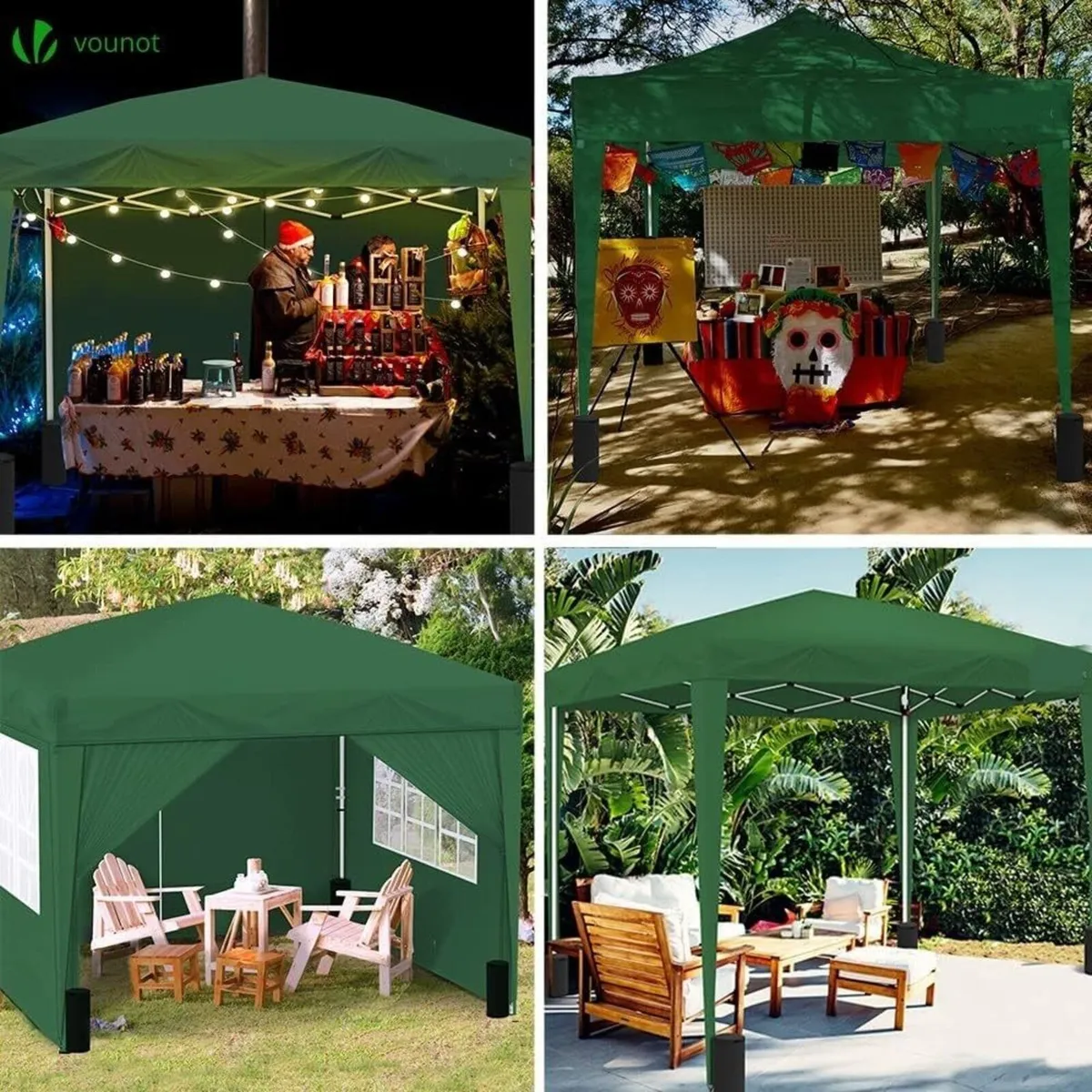 Gazebo 3x3m Pop Up Marquee with Sides & Bags - Image 3