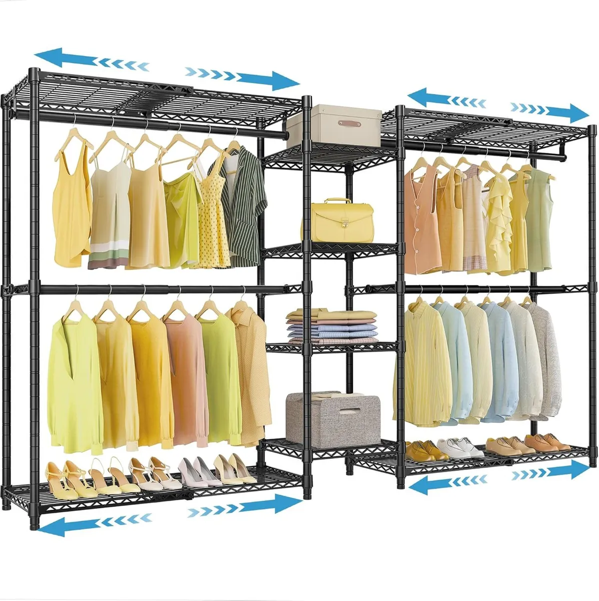 X3 Heavy Duty Expandable Clothes Rail 157.6-243CM - Image 1