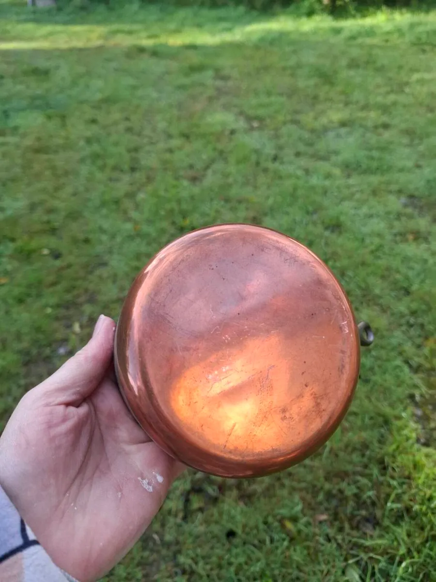 12cm copper pot postage possible - Image 3