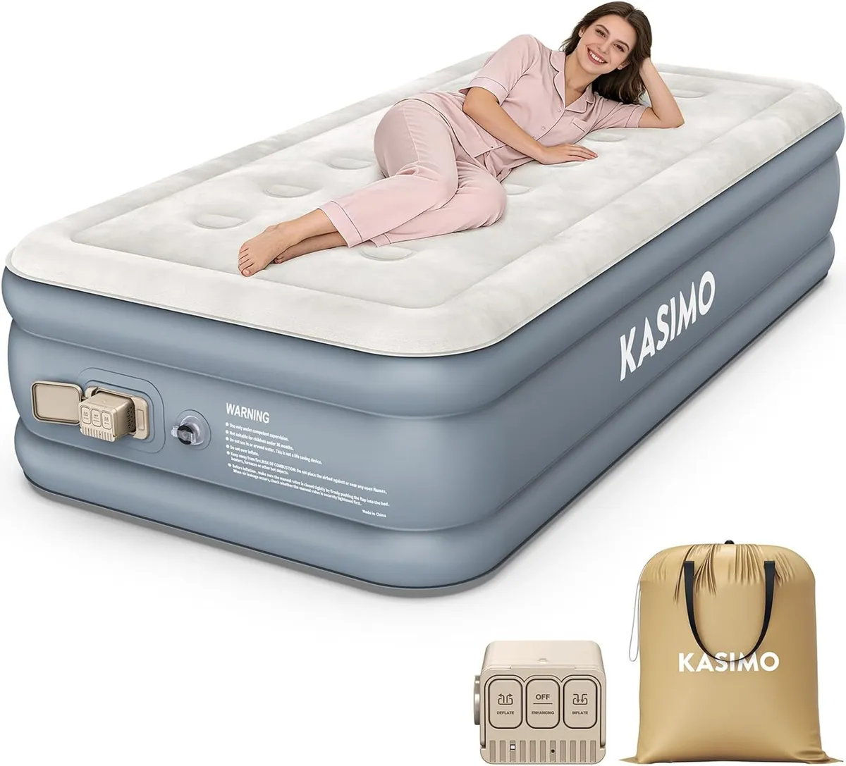 Inflatable Mattress Airbed with Built-In Battery - Image 1