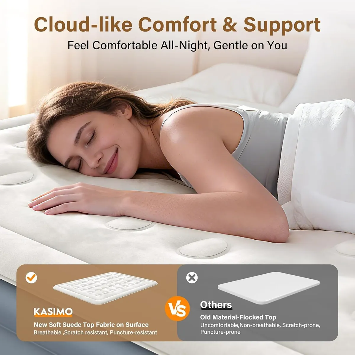 Inflatable Mattress Airbed with Built-In Battery - Image 3