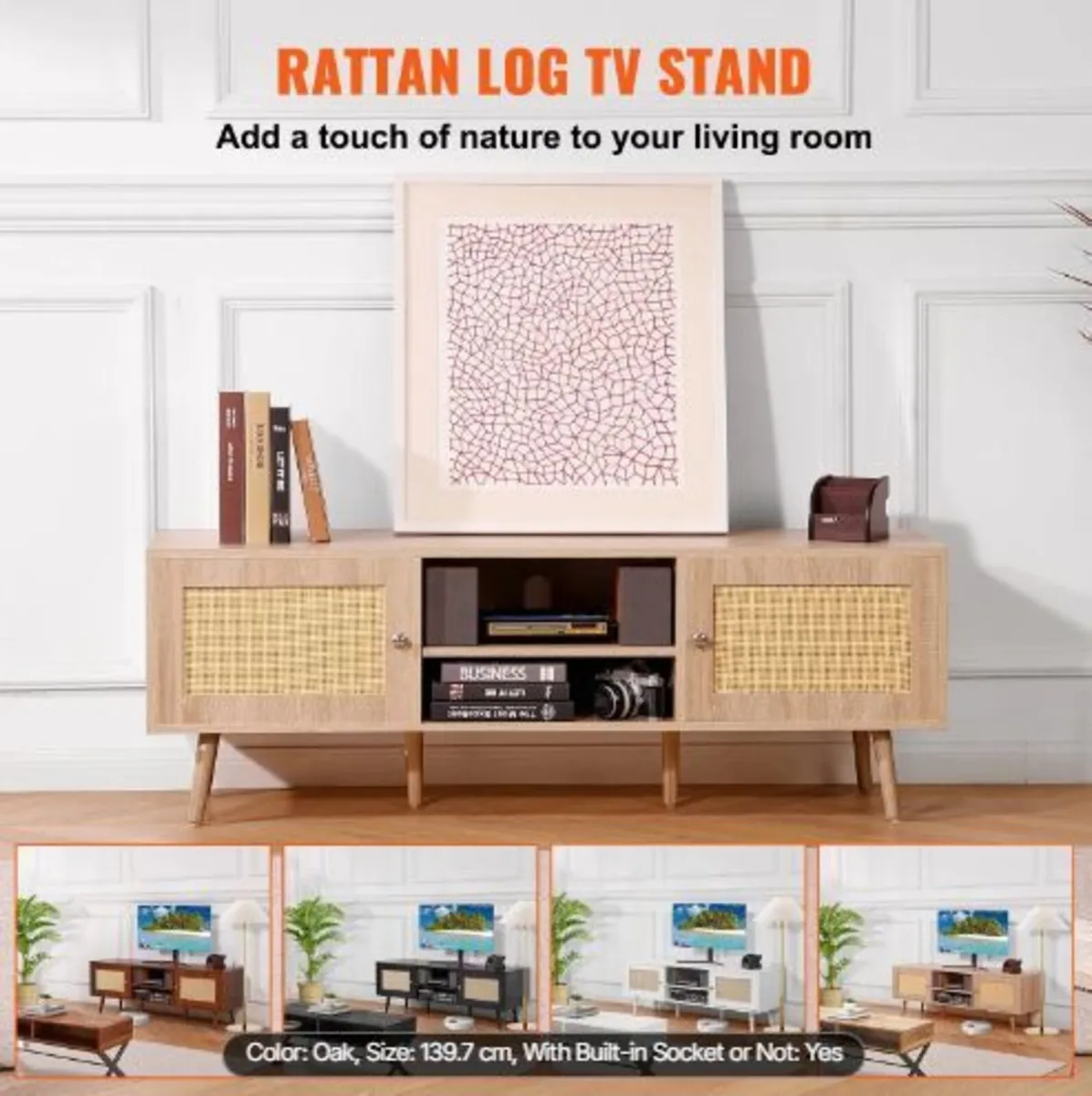 Rattan TV Stand - Image 2