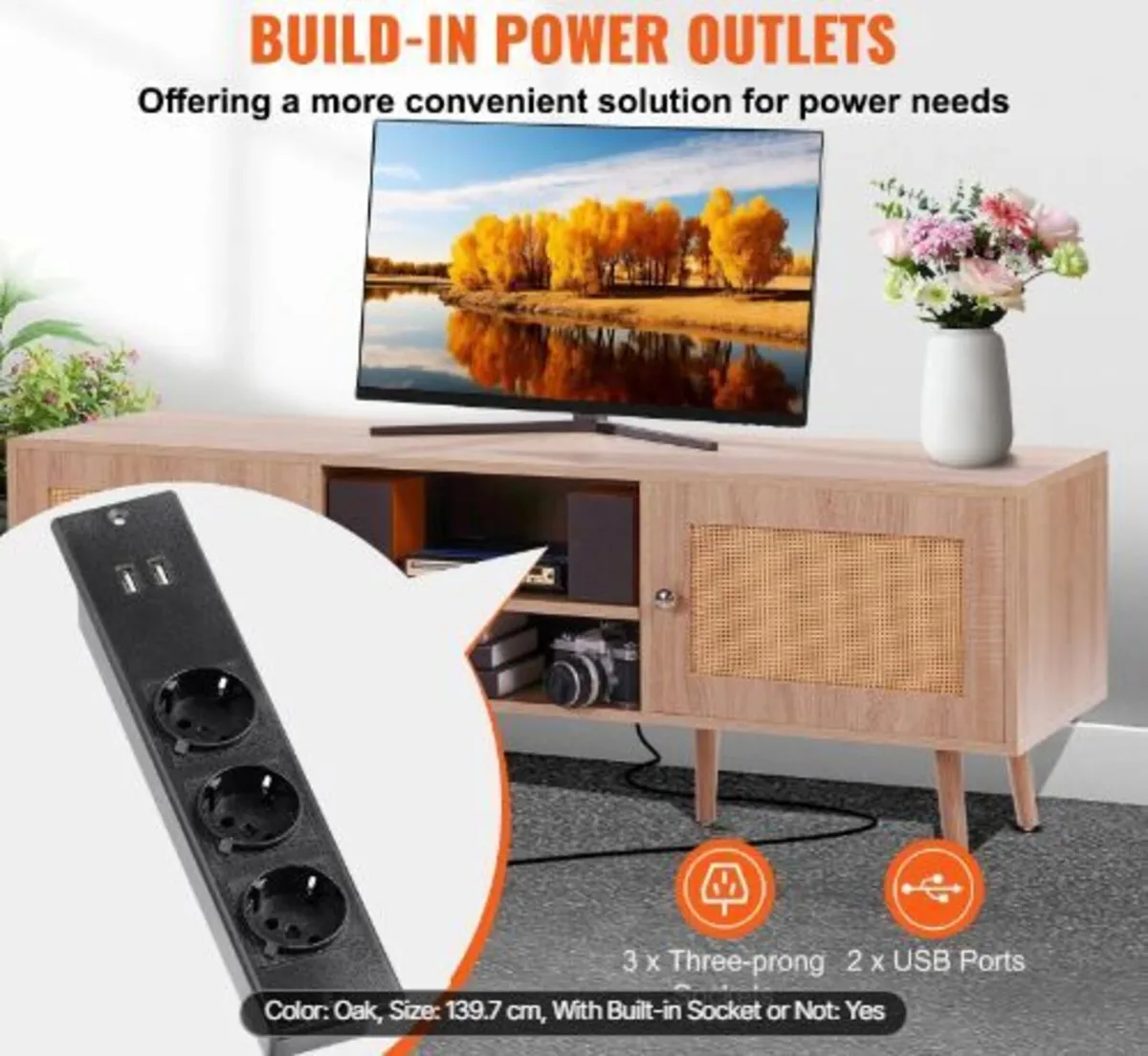 Rattan TV Stand - Image 1