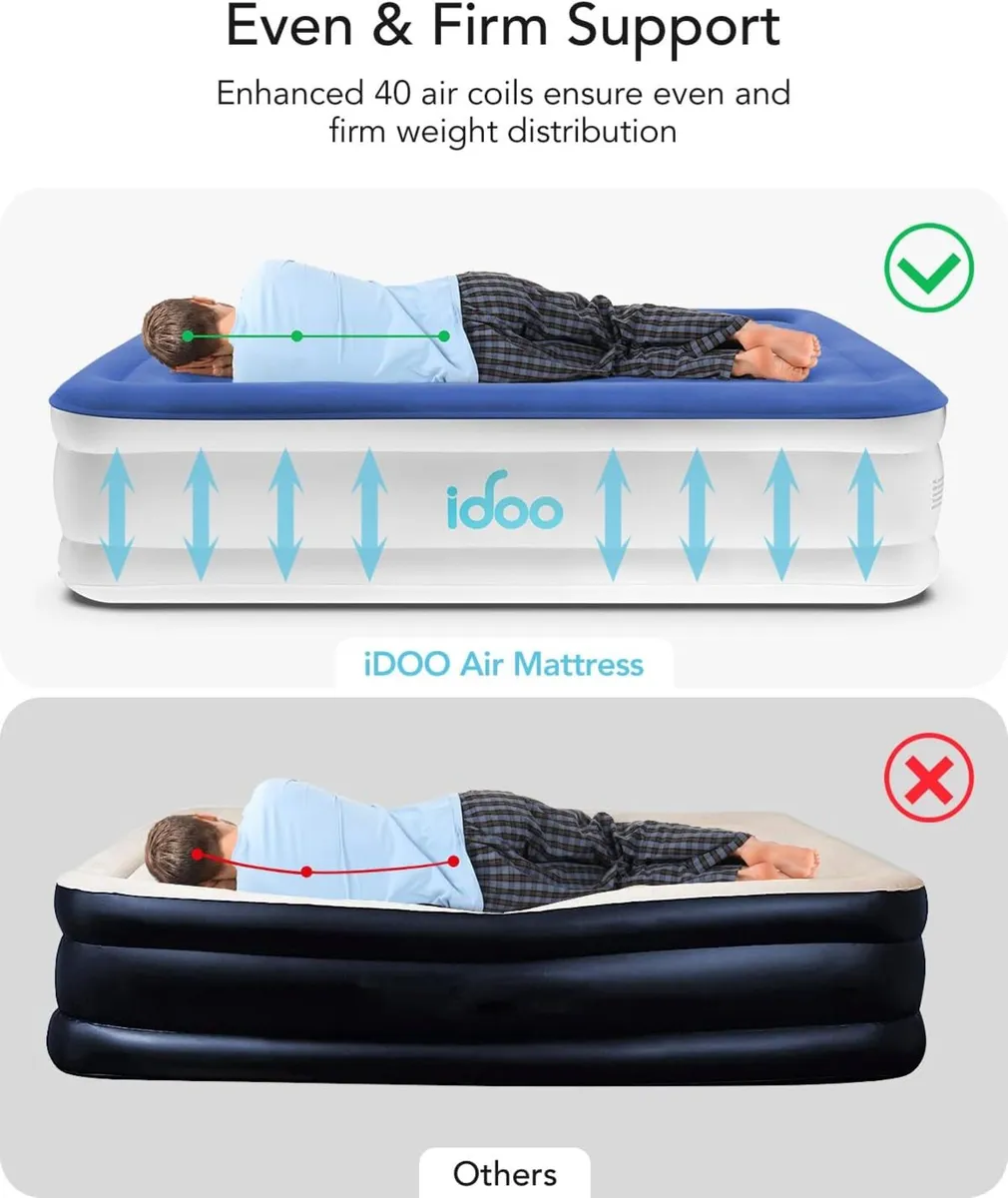 Inflatable Mattress Air Bed with Built - Image 4