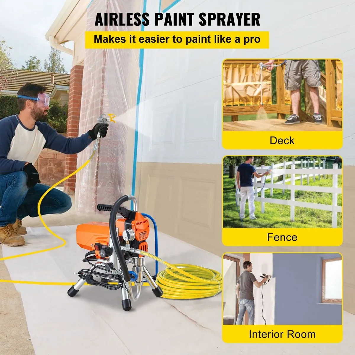 2200W Airless Paint Sprayer 3000 PSI - Image 2