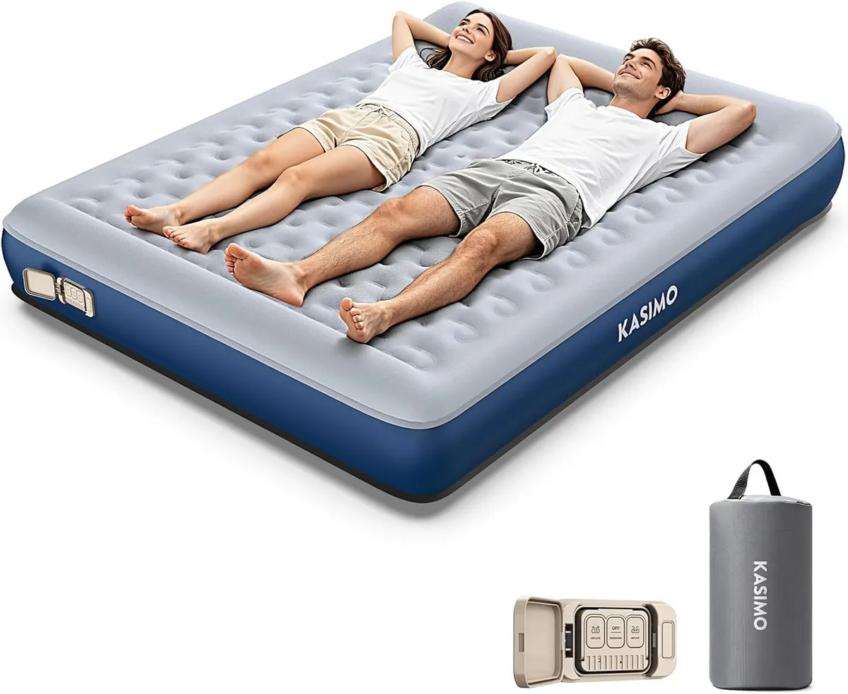 Inflatable Mattress Air with Wireless Battery Pump - Image 1