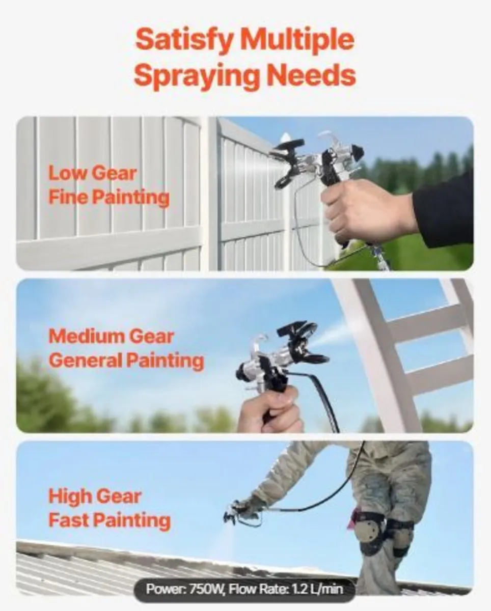 Stand Airless Paint Sprayer, 750W - Image 1