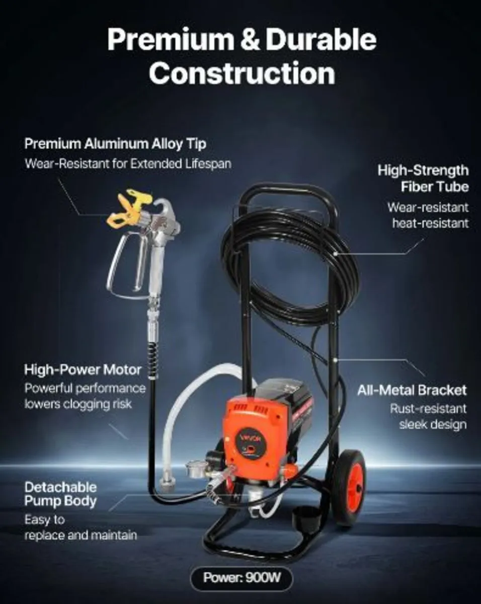 Stand Airless Paint Sprayer, 900W - Image 4