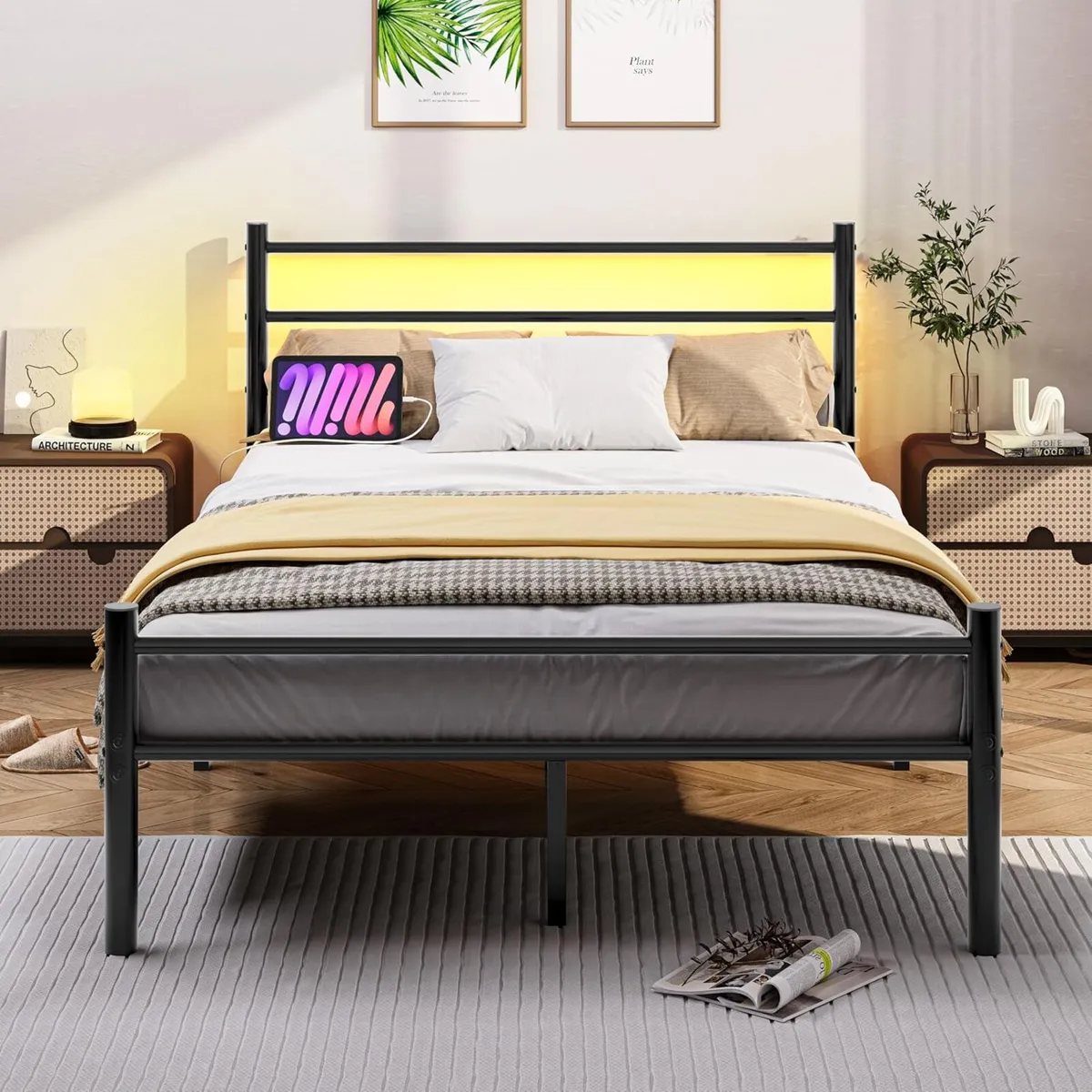 Bed Frame Guest Youth with Slatted for Bedroom - Image 1