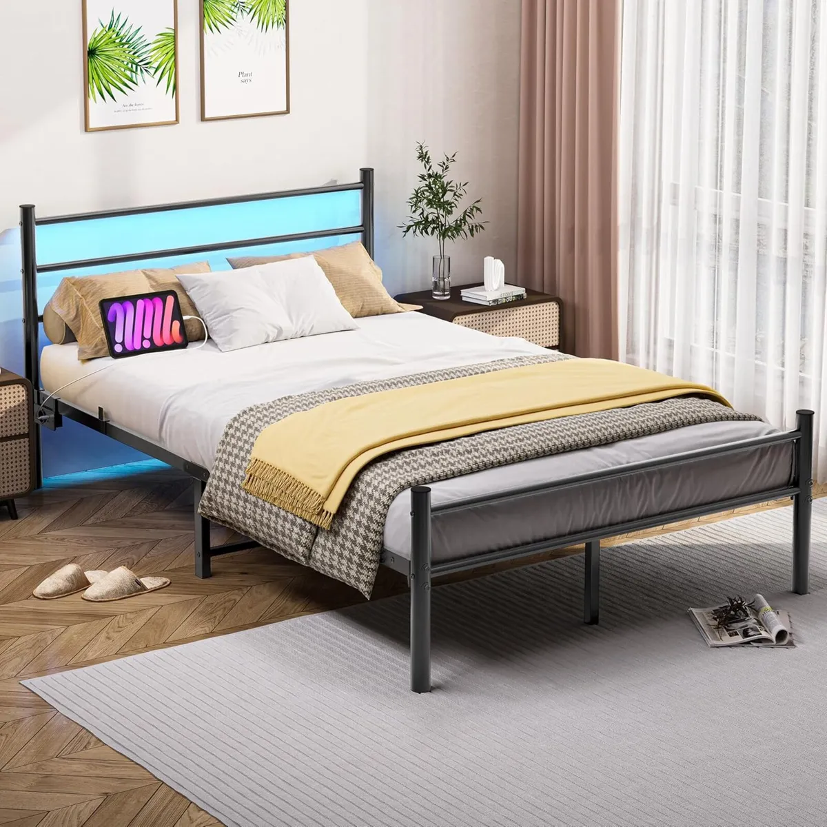 Bed Frame Guest Youth with Slatted for Bedroom - Image 3
