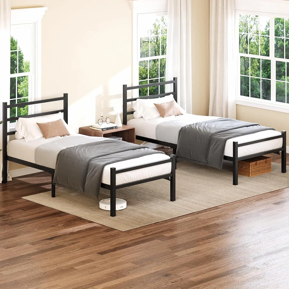 Metal Bed Frame Iron with Headboard and Footboard - Image 3