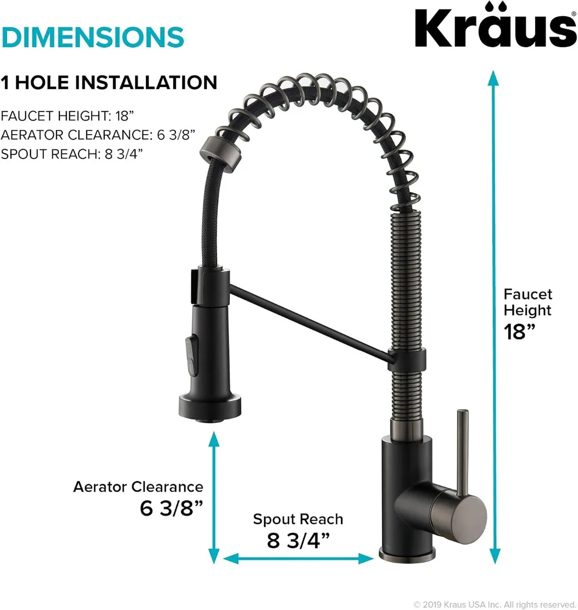 Bolden Commercial Style 2-Function Single Handle - Image 3