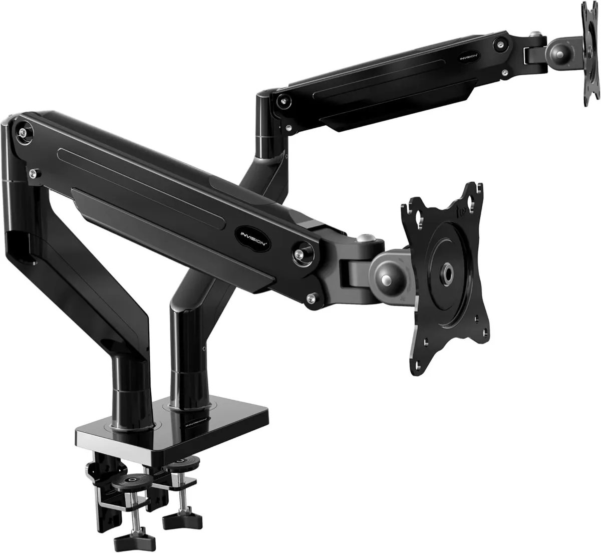 Dual PC Monitor Arm Bracket Ergonomic Height - Image 1