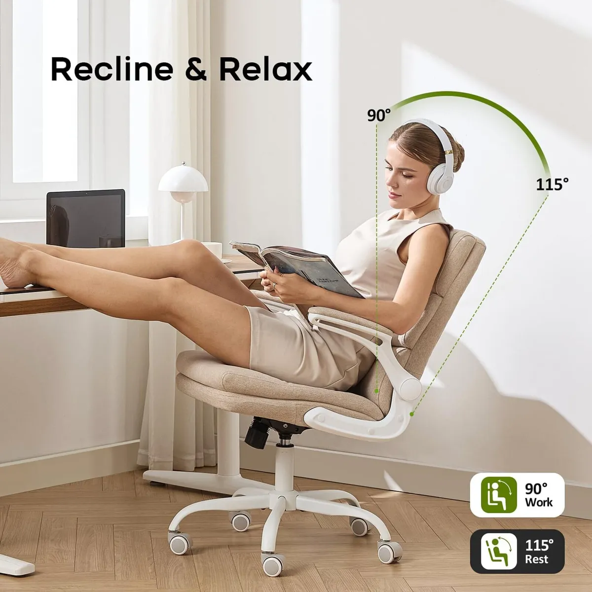 Ergonomic Office Chair with 3-Stage Back Support - Image 3