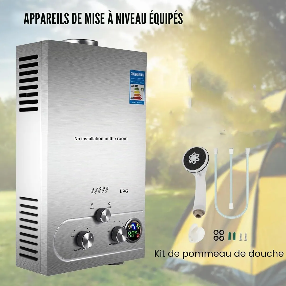 10L LPG Instant Hot Water Boiler for Campervan - Image 2