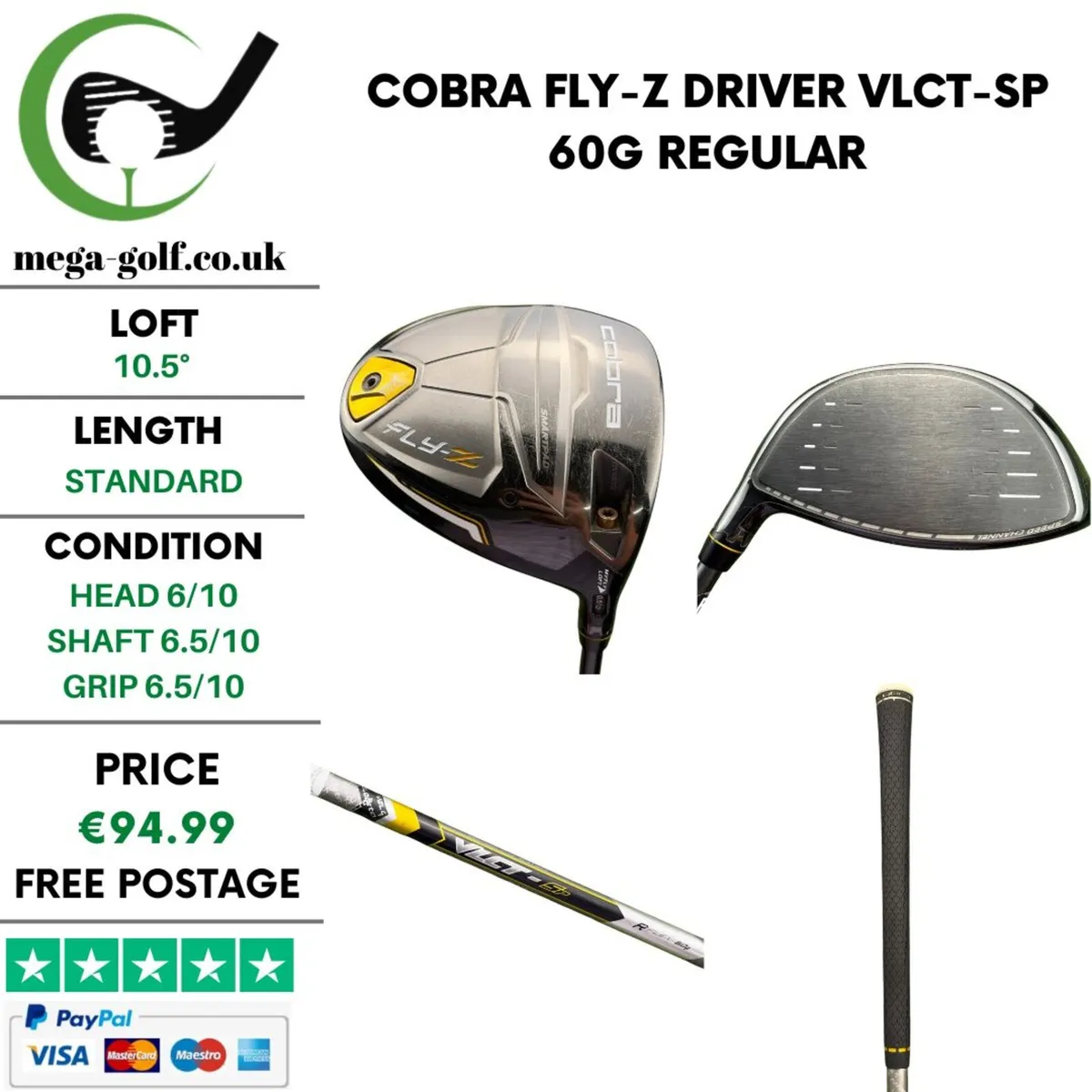 Cobra Fly-Z Driver / 10.5° / VLCT-SP 60G Regular - Image 1