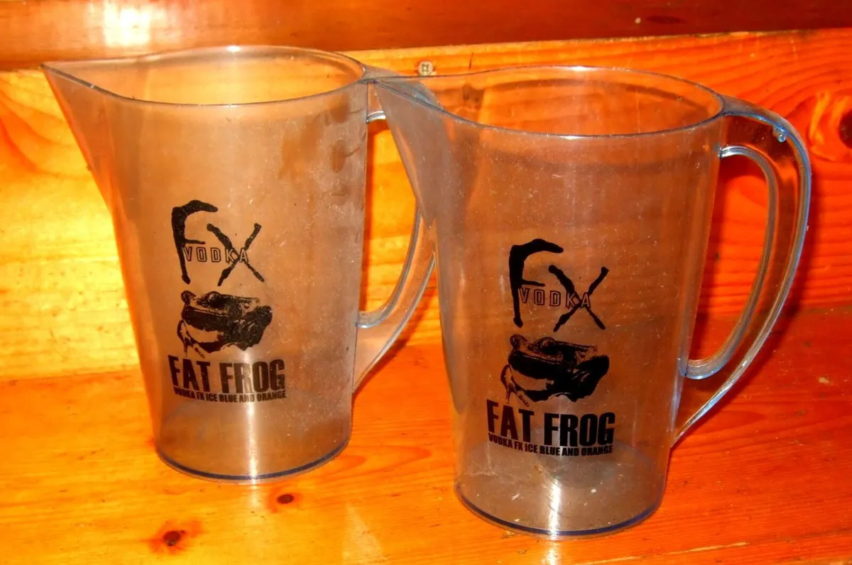 Duo of Vintage FX "Fat Frog" Cocktail Pitchers - Image 1