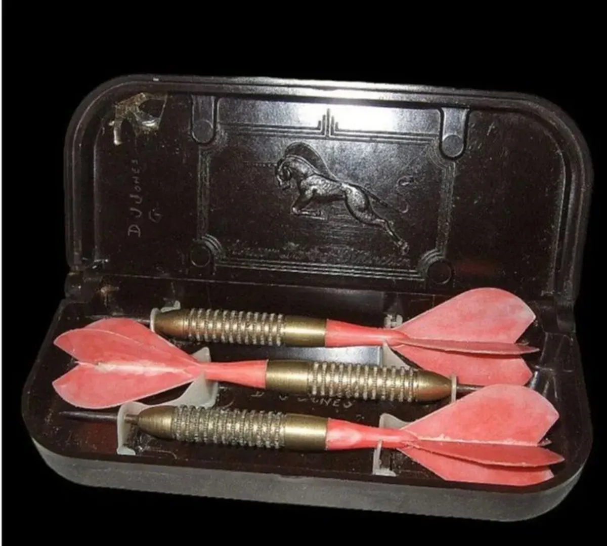 Vintage 1960s Brass Darts Set & Case-Pristine - Image 3