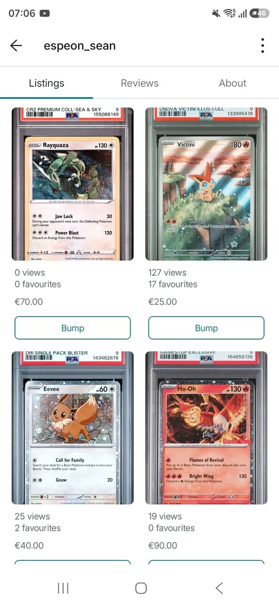 Pokemon graded cards psa cgc holo read description - Image 1