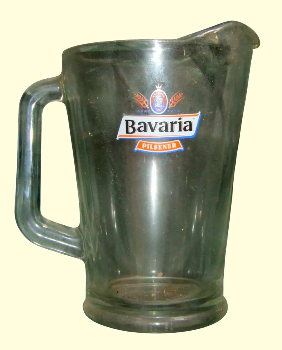 Vintage Bavaria Pilsener Glass Beer Pitcher - Image 2