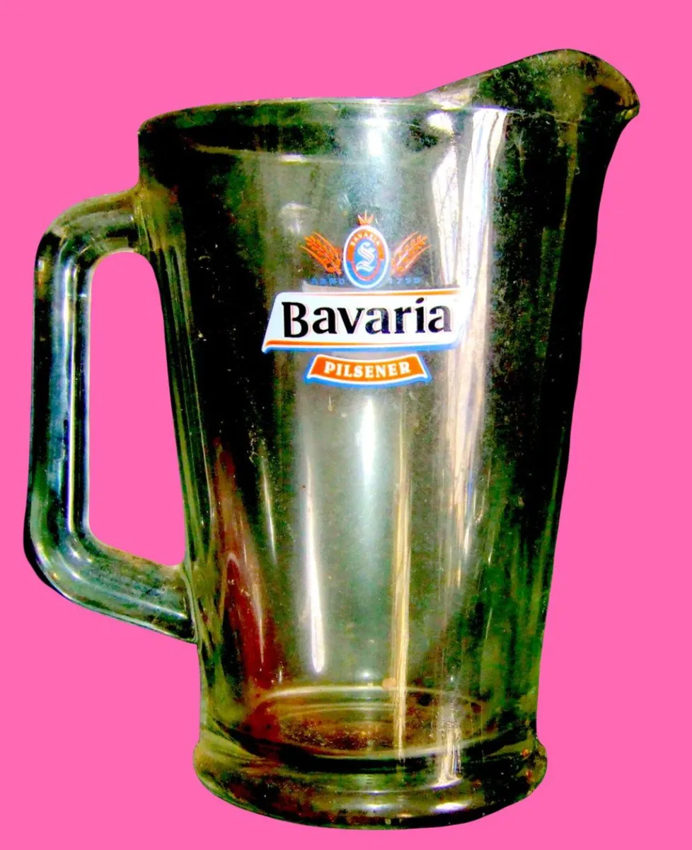 Vintage Bavaria Pilsener Glass Beer Pitcher - Image 1