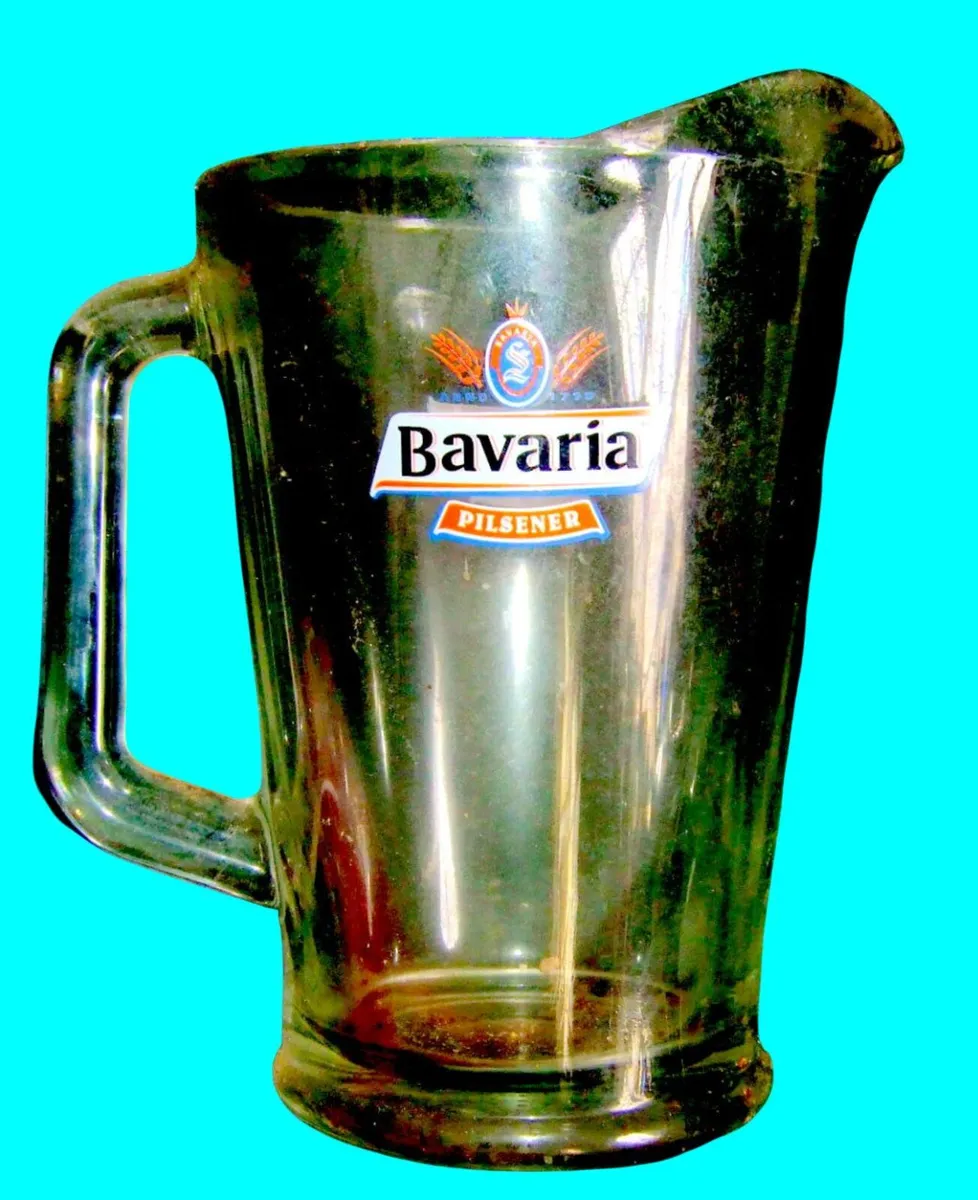 Vintage Bavaria Pilsener Glass Beer Pitcher - Image 3