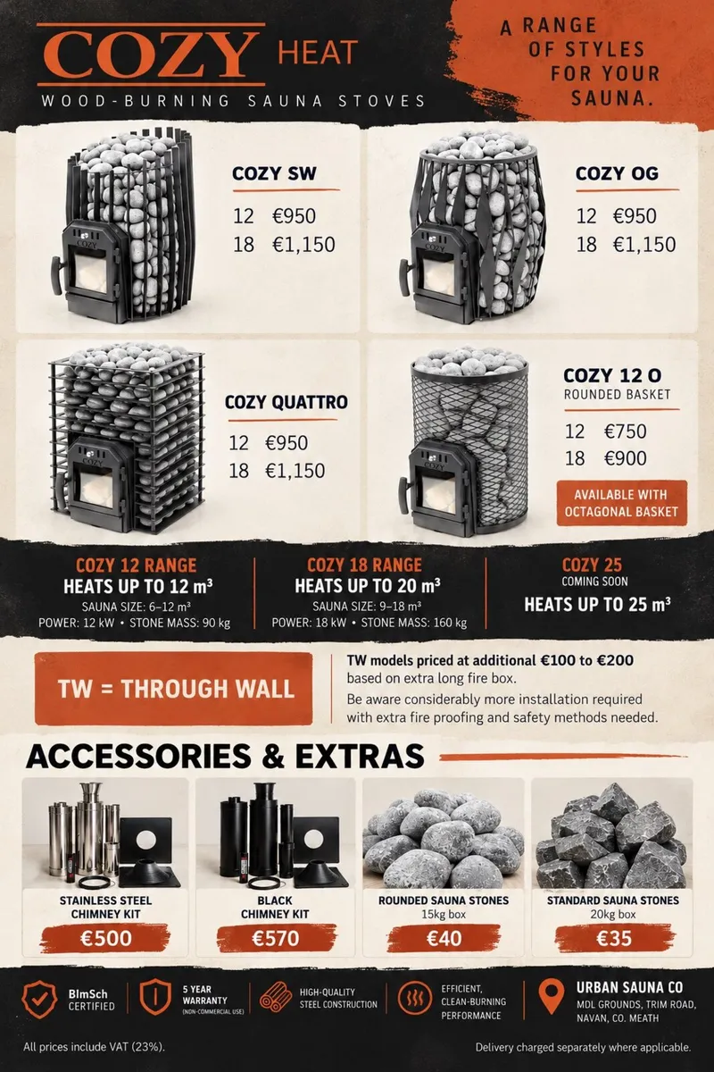 Sauna Stove Full kit “Cozy Heat 12”