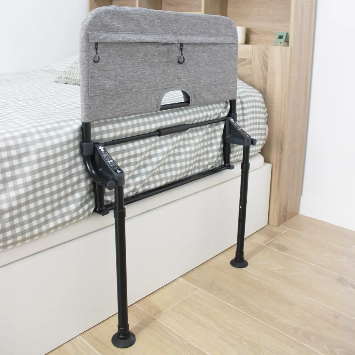 Bed Rail for Elderly Adults Foldable Height - Image 1