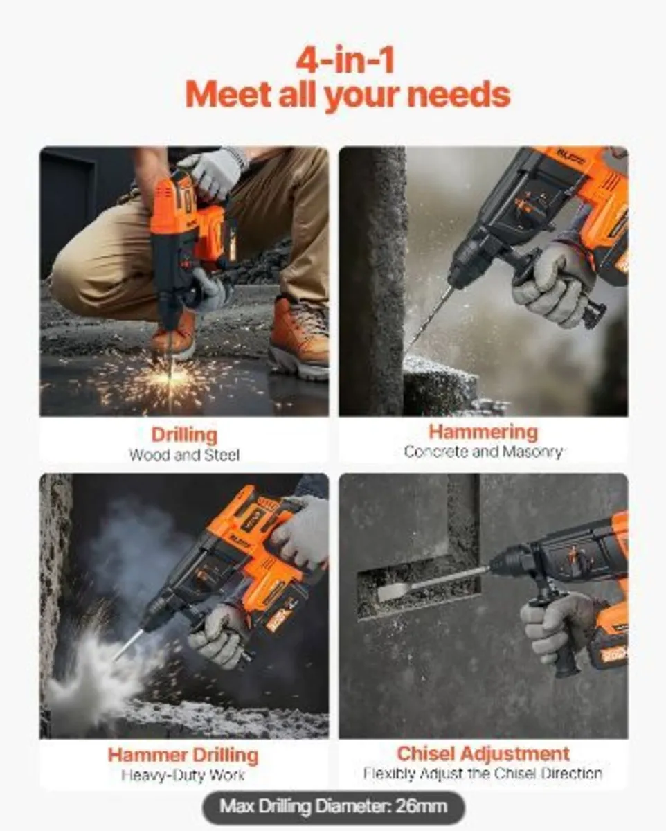 20V Brushless Cordless Hammer Drill - Image 3