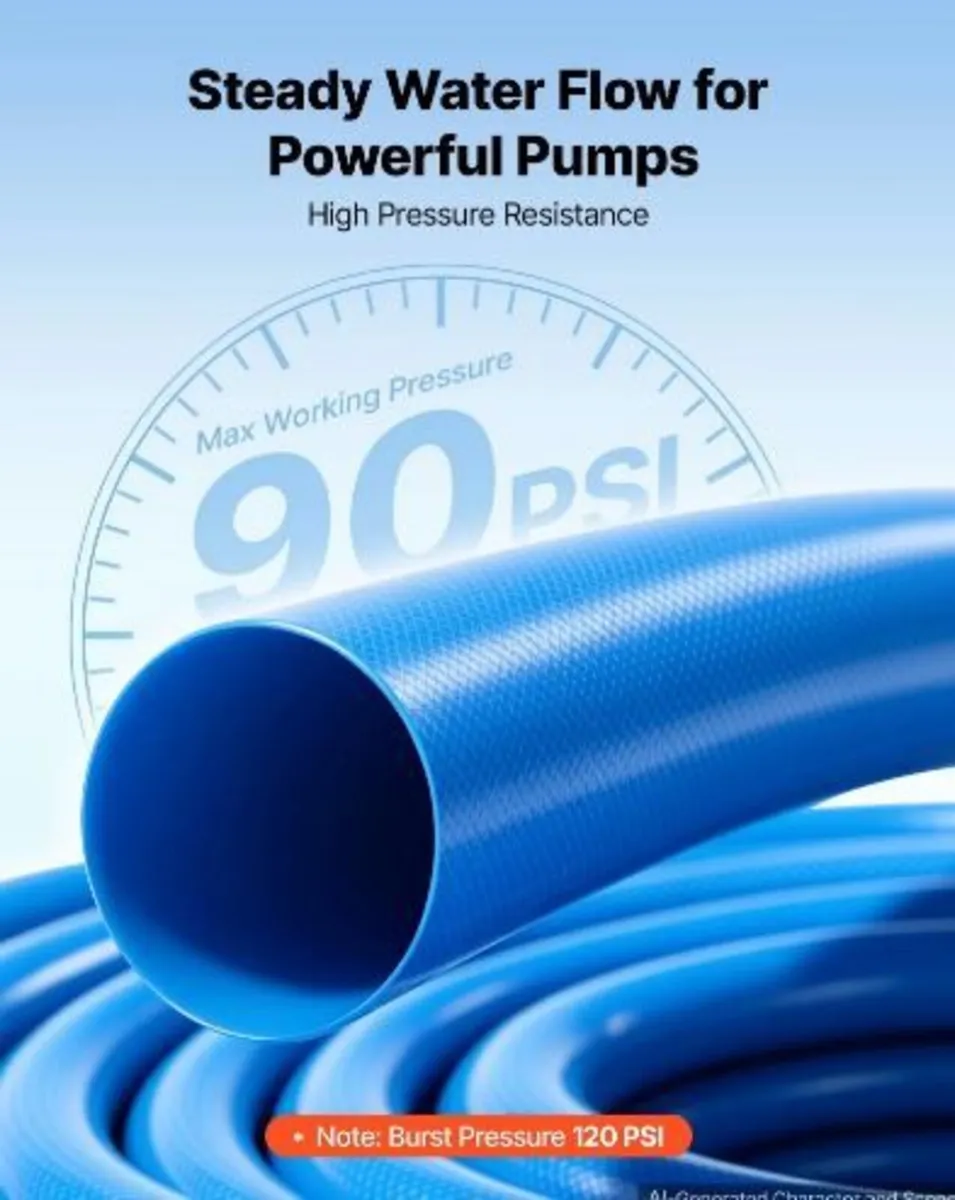 Discharge Hose 2" x 15.2 m PVC Lay Flat - Image 4