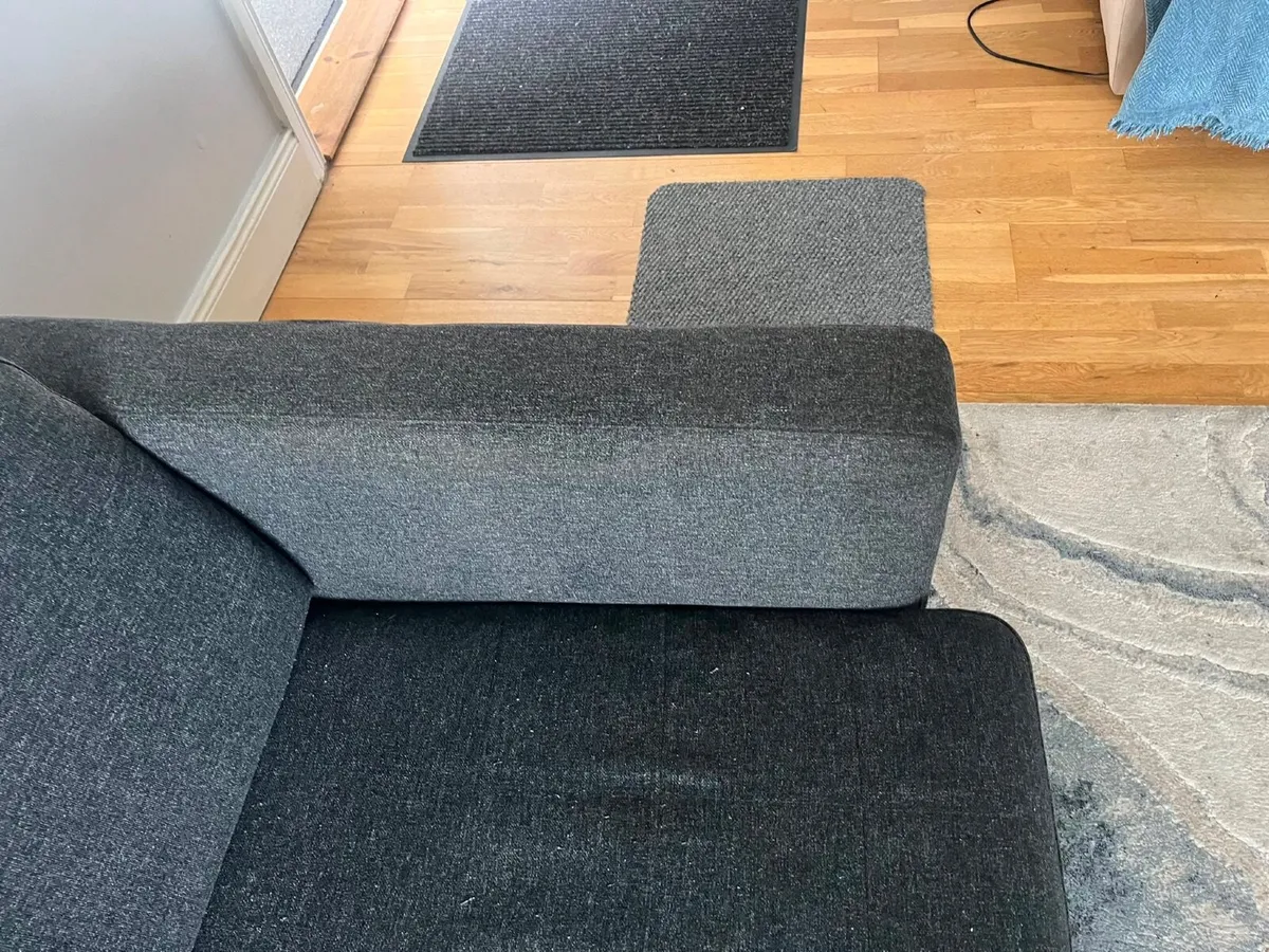 IKEA L Sofa Grey - - Image 4