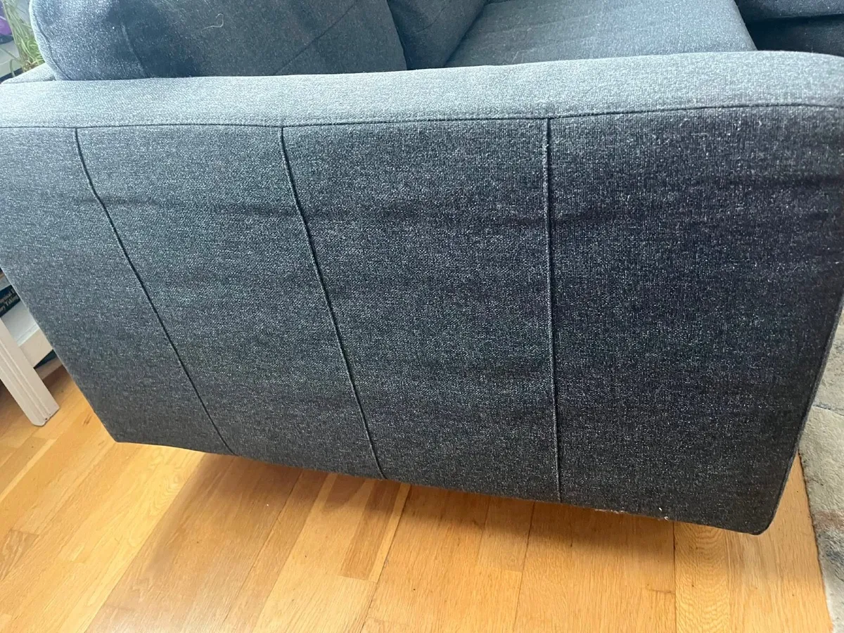 IKEA L Sofa Grey - - Image 3