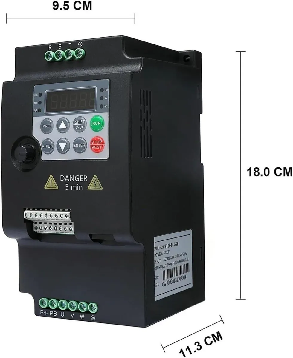 2.2kW VFD Inverter – 220V to 380V 3-Phase - Image 2