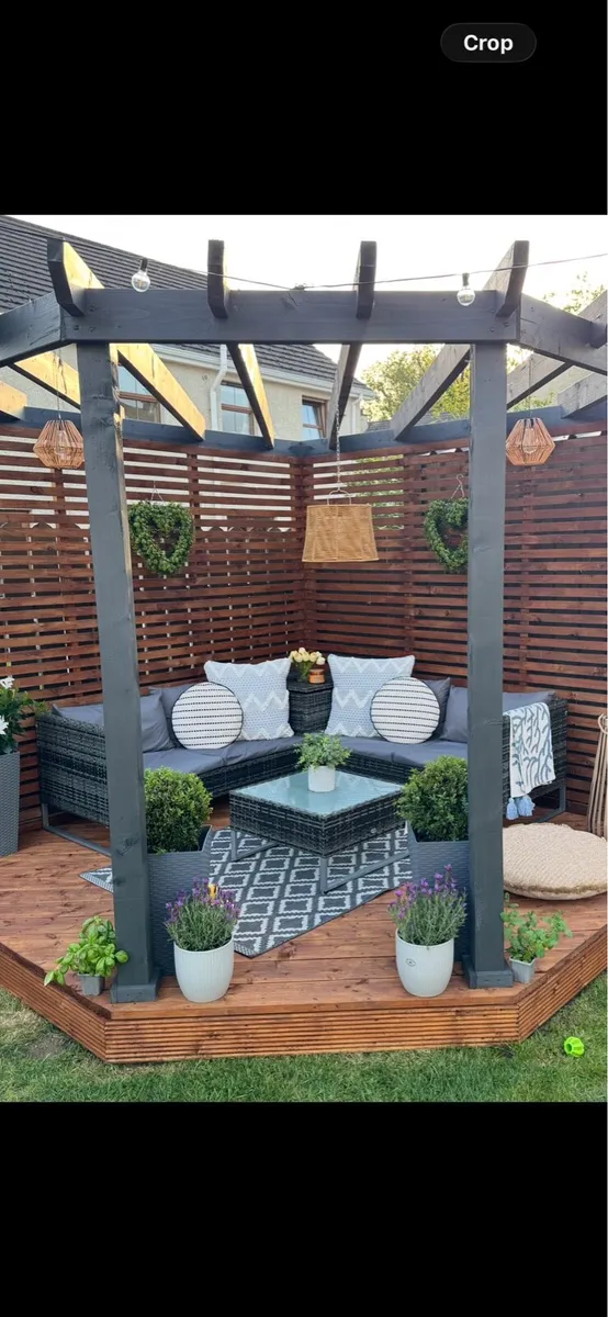 Garden furniture corner unit patio - Image 1