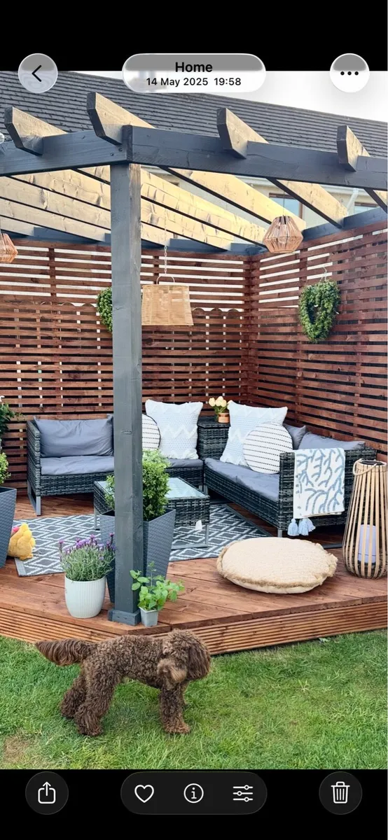 Garden furniture corner unit patio - Image 3