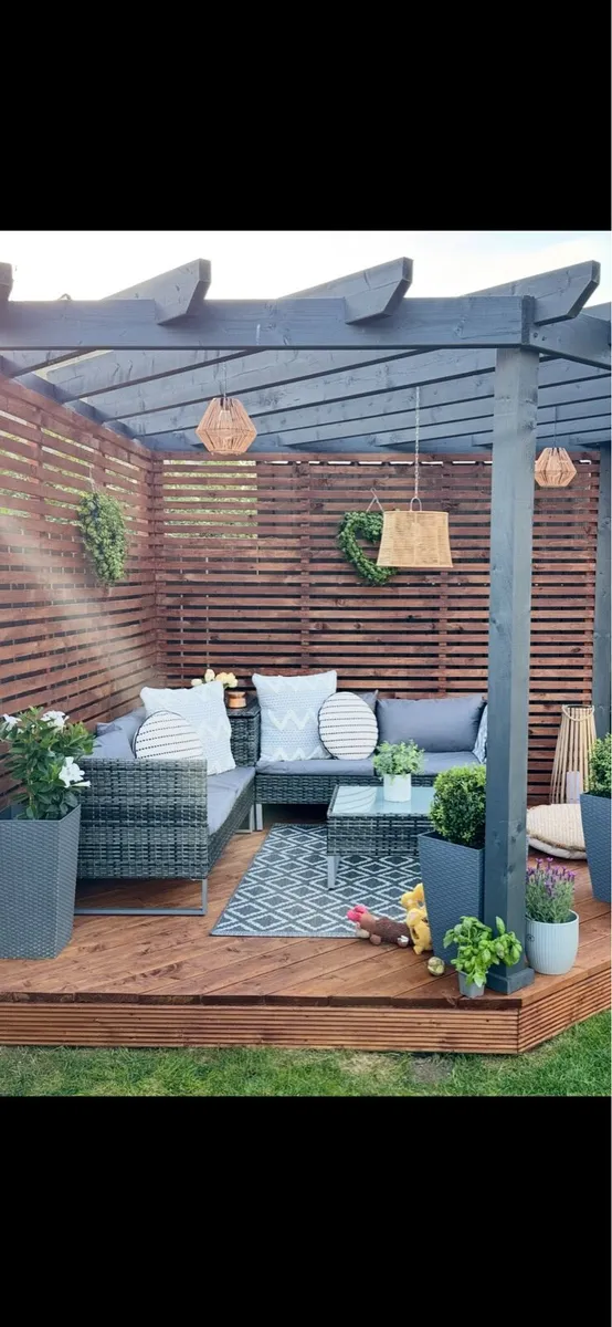 Garden furniture corner unit patio - Image 4