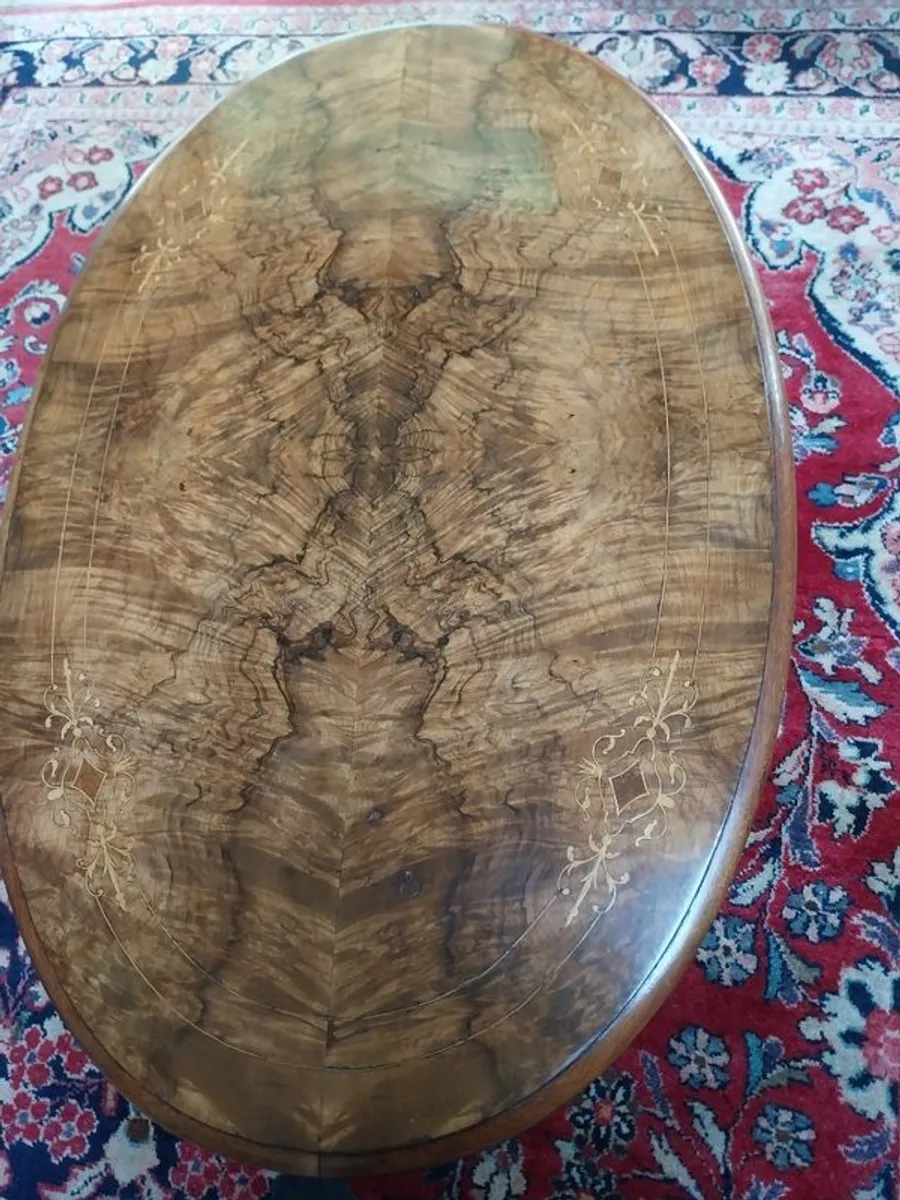 Antique coffee table 1870 - Image 1