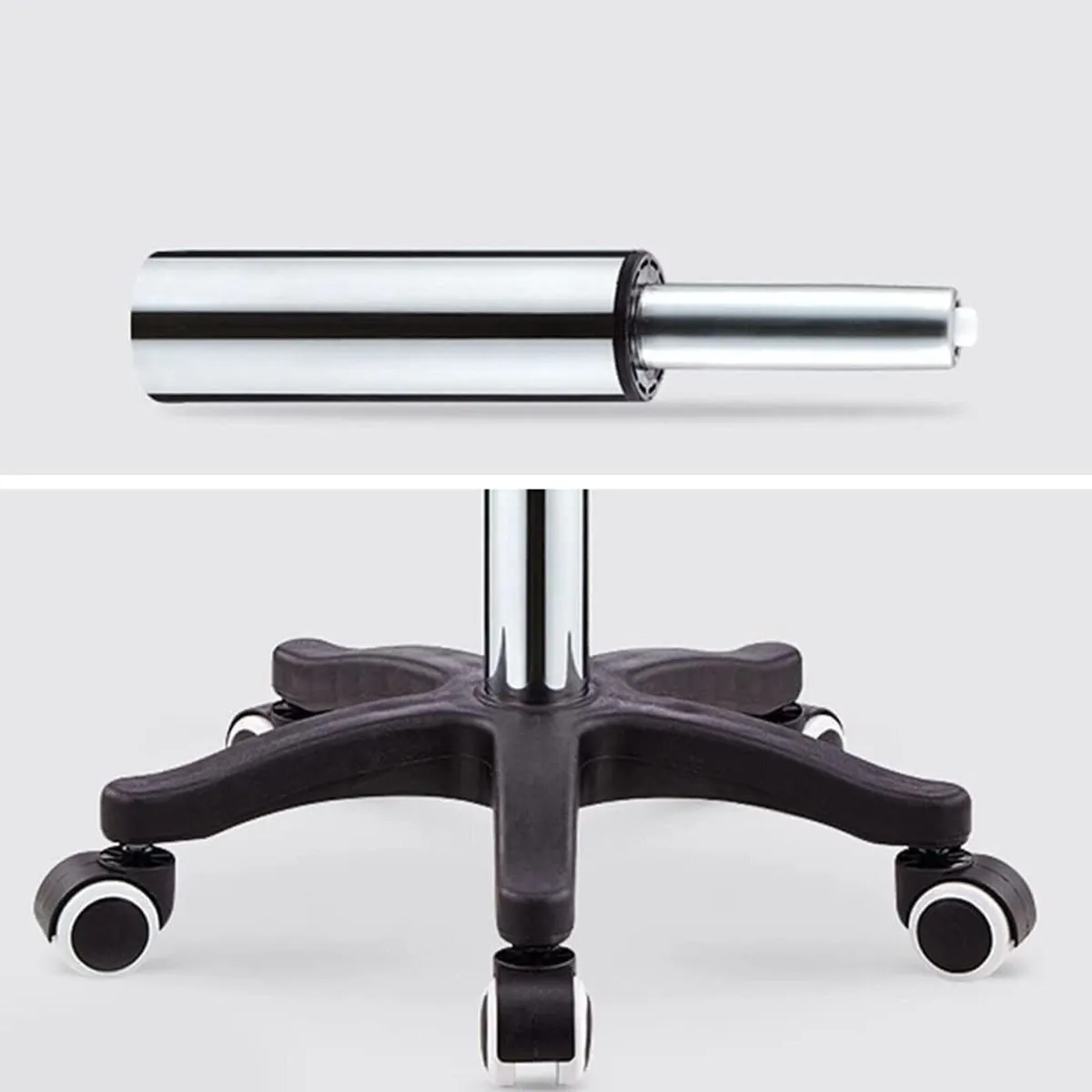 PU Leather Saddle Stool – Swivel Chair with Wheels - Image 3